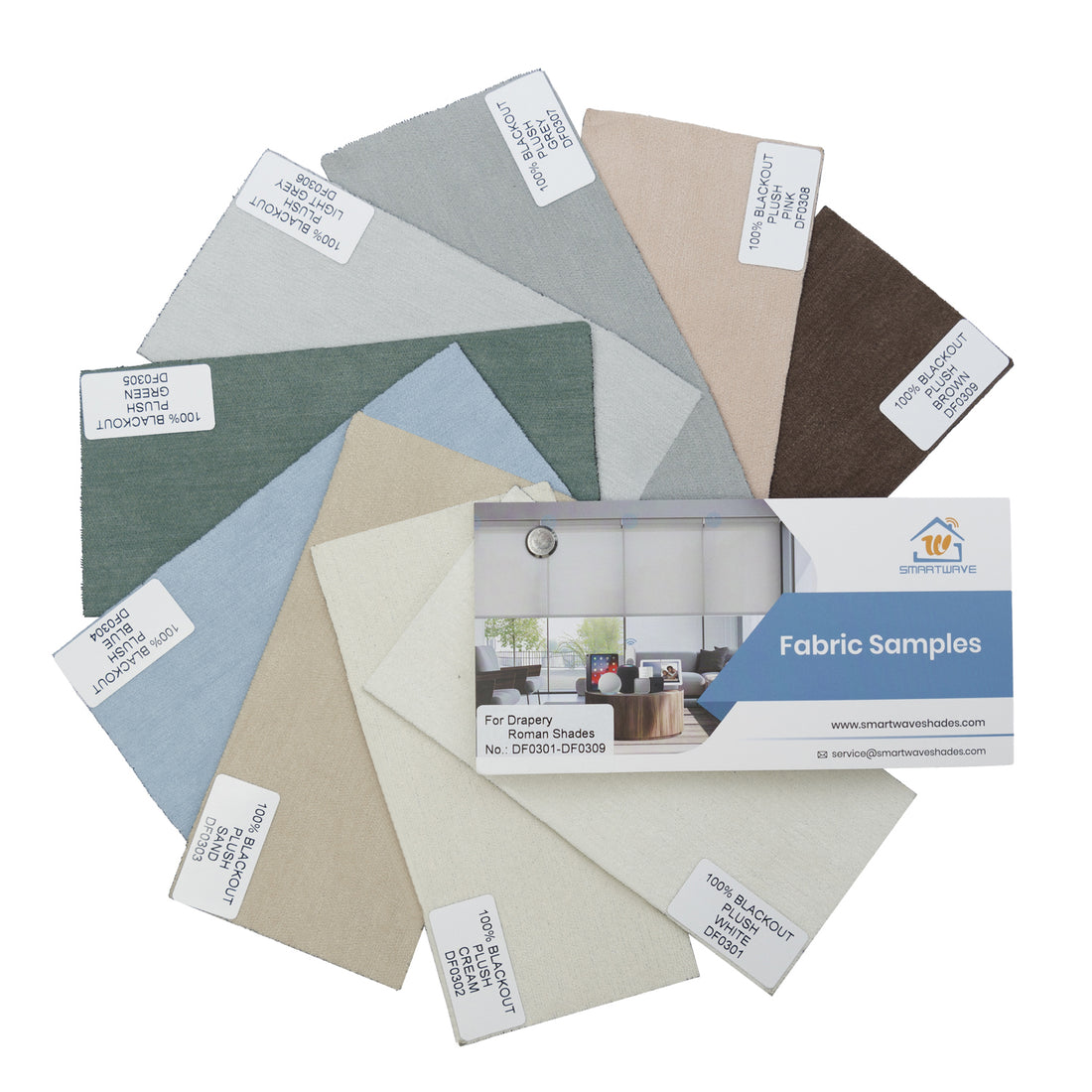 Drapery / Plain Fold / Soft Fold Roman Shades Fabric Samples