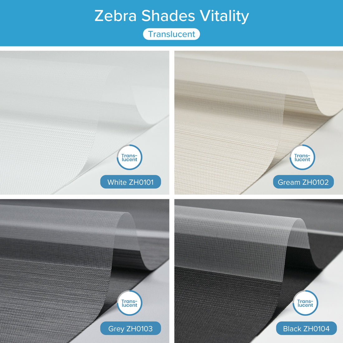 Zebra Shade Fabric Samples