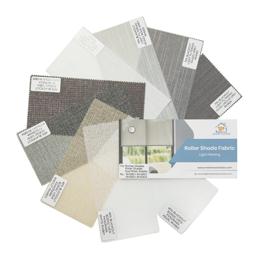 Cordless Roman Shade Fabric Samples