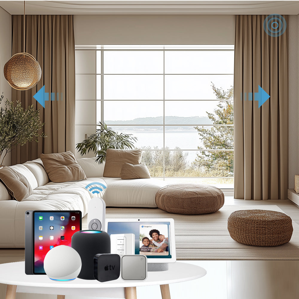 SmartWave Motorized Drapery 70% Blackout Dream