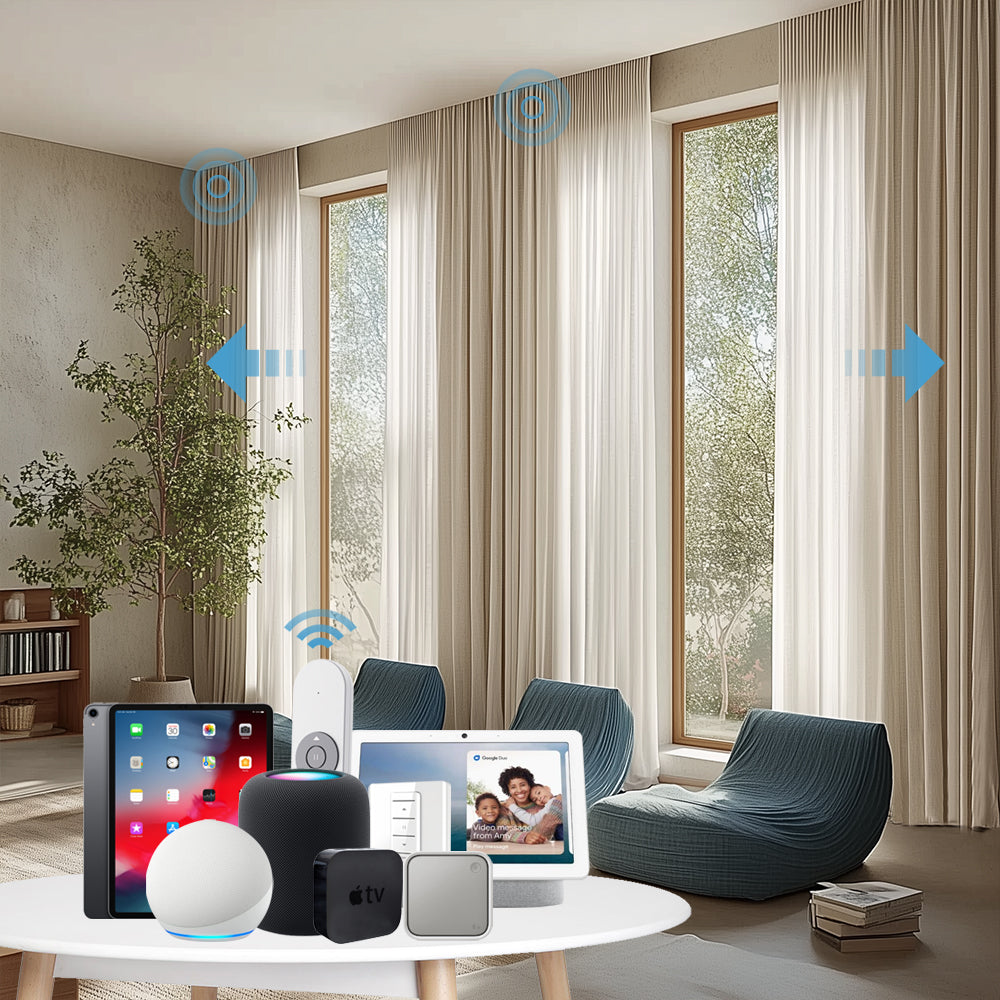 SmartWave Motorized Drapery 60% Blackout Pioneer