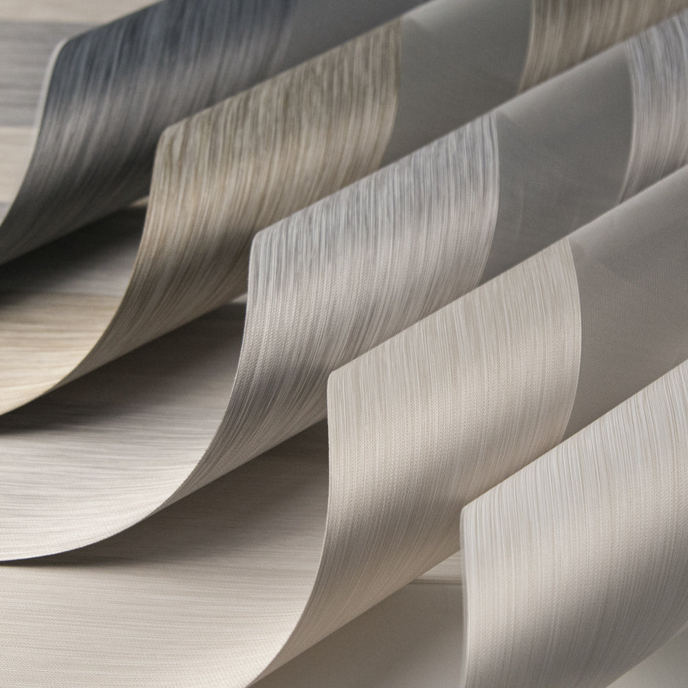 SmartWave Motorized Translucent Zebra Shades 85% Blackout 3.9 Inches Linen