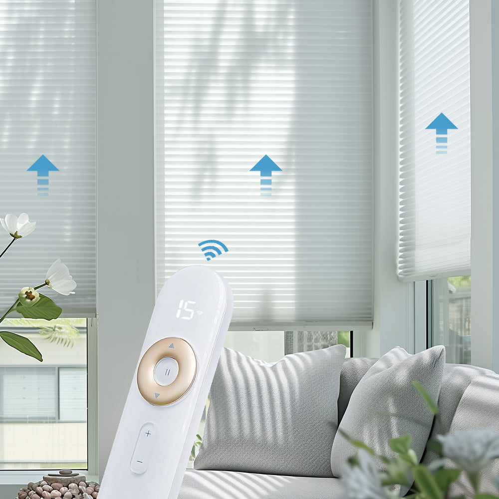 SmartWave Motorized Blackout Cellular Shades Venus