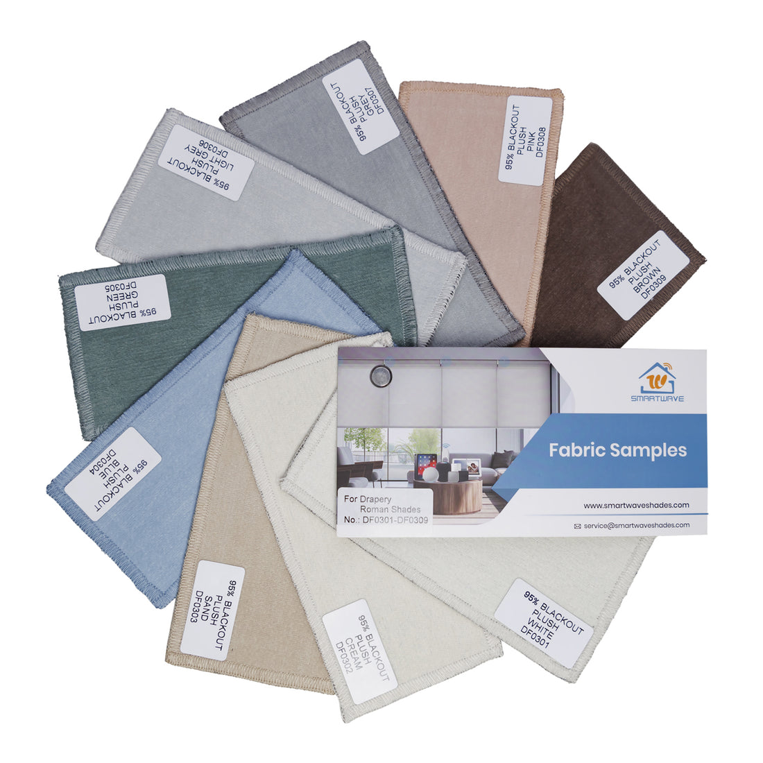 Drapery / Plain Fold / Soft Fold Roman Shades Fabric Samples