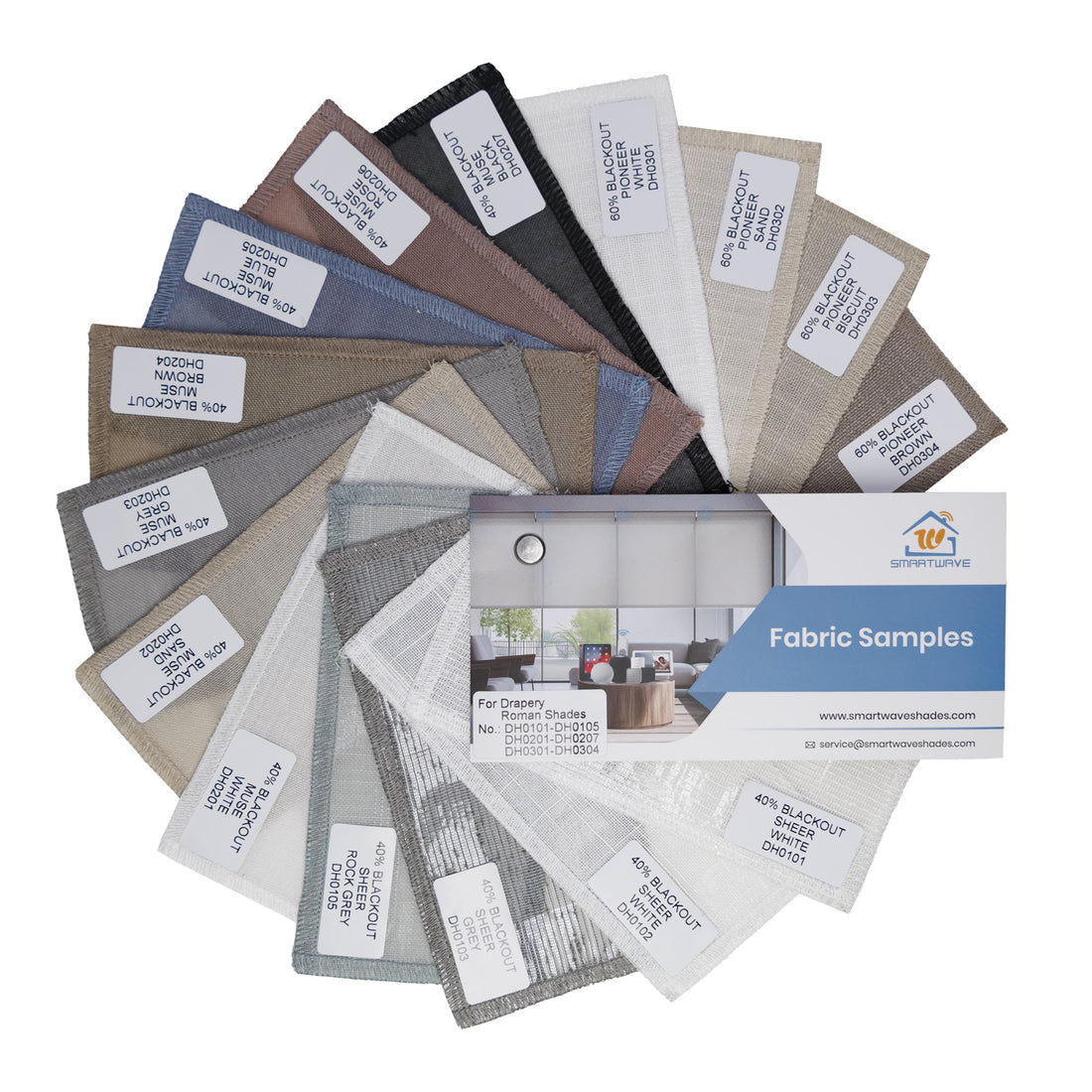 Drapery / Plain Fold / Soft Fold Roman Shades Fabric Samples