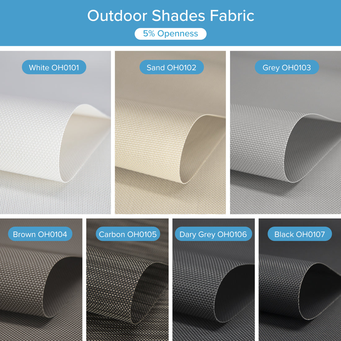 Outdoor Shade Fabric Samples