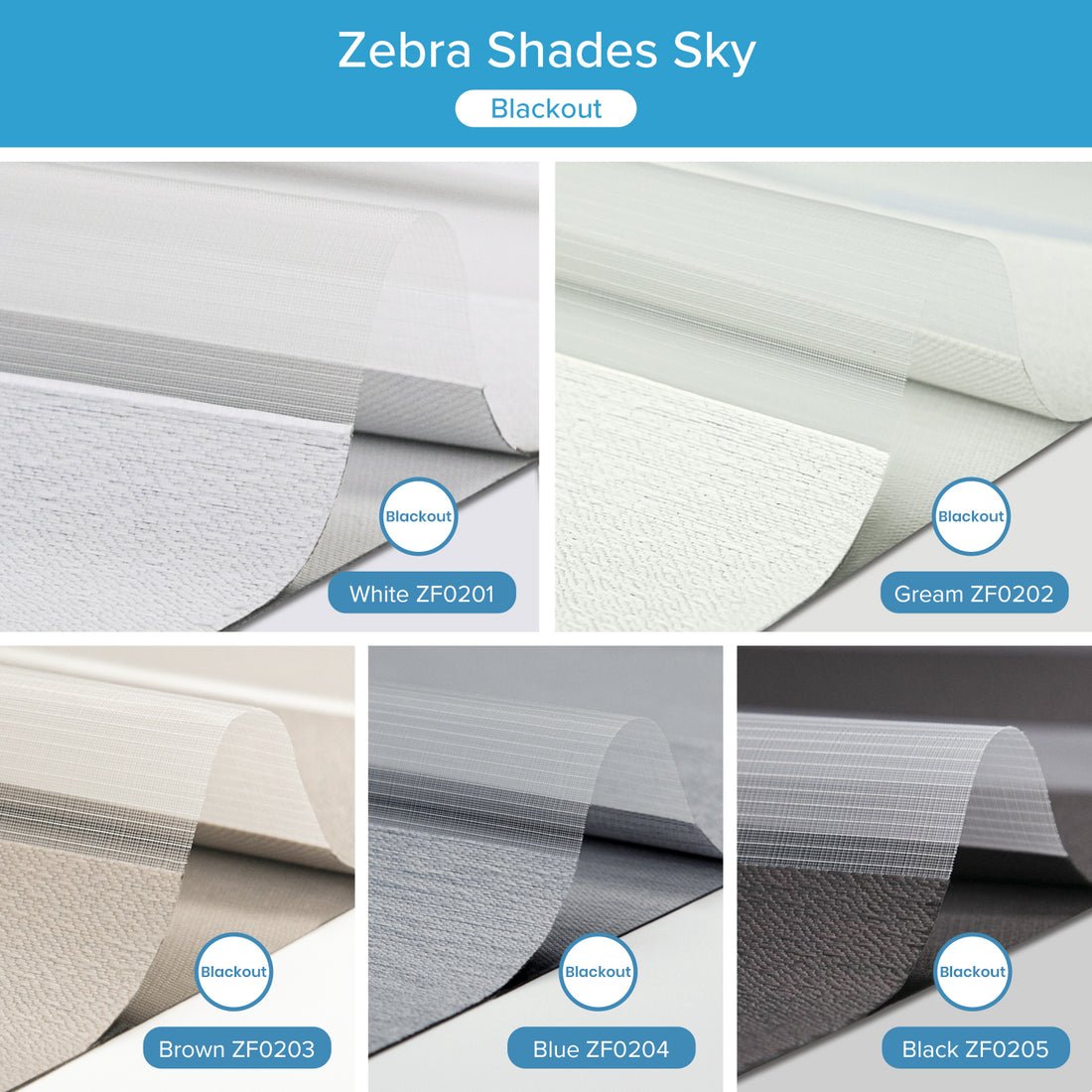 Zebra Shade Fabric Samples