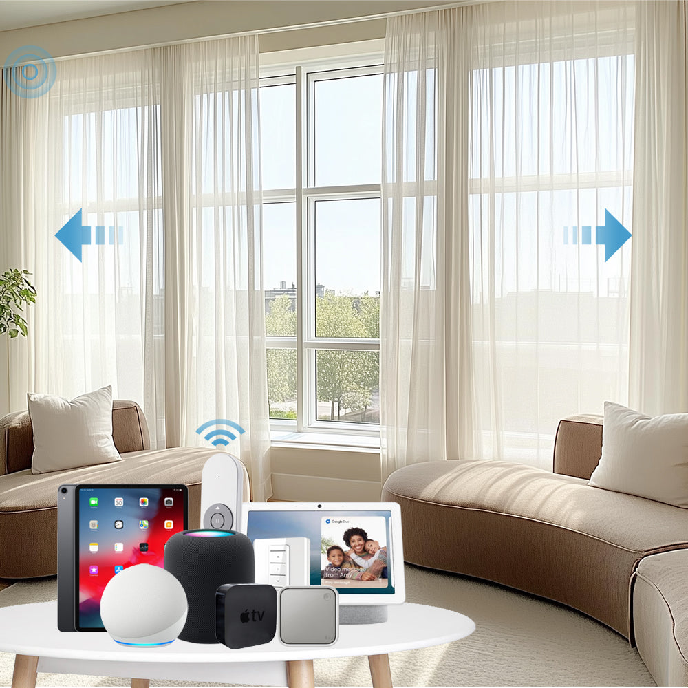 おかさま専用　+Style Smart Curtain SmartWave Motorized Light Filtering Drapery 40% Blackout Sheer