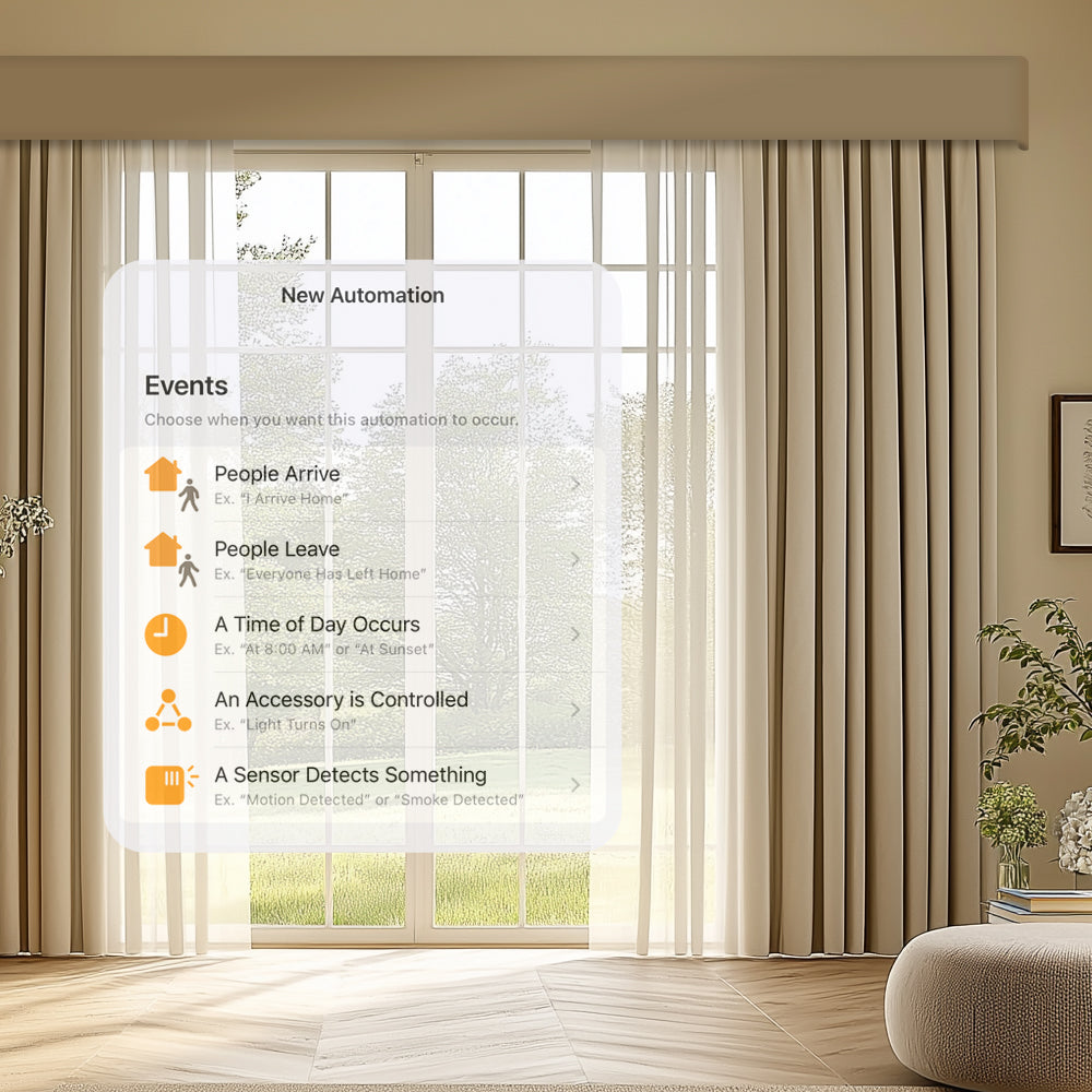 SmartWave Motorized Dual Drapery